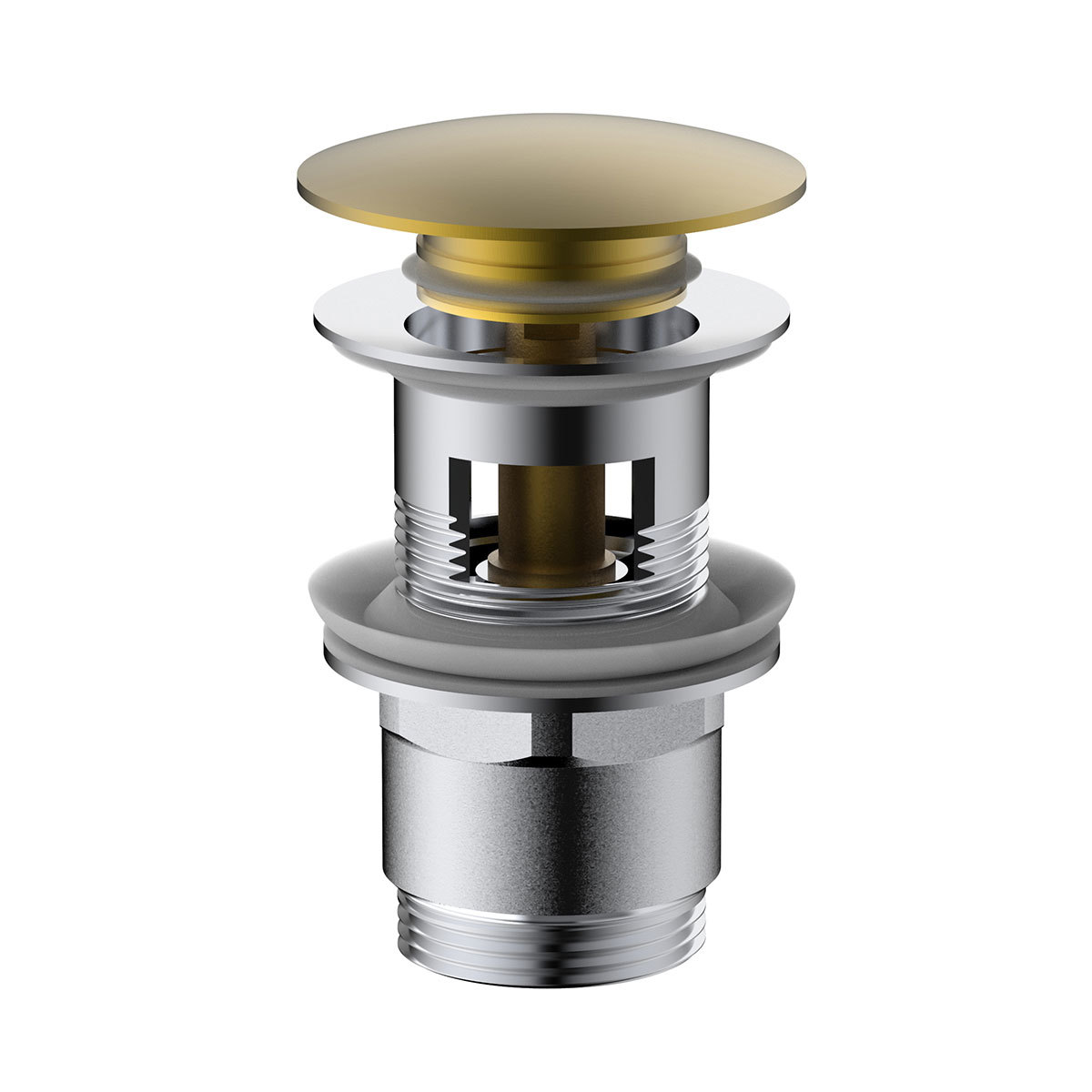 Донный клапан Vincea DPU-1B01BG (брашированное золото)