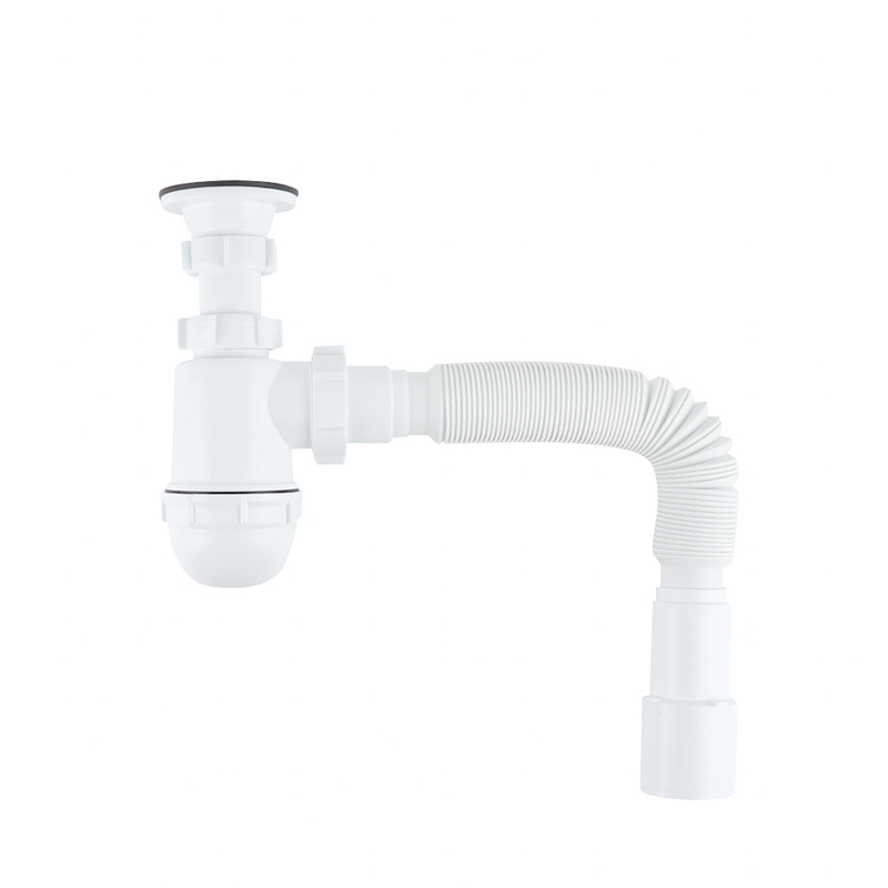 Сифон бутылочный для раковины IDDIS Optima Home 900BVG0010VD (белый)