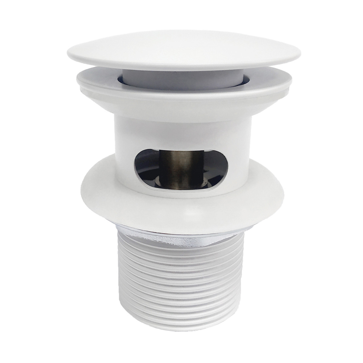 Донный клапан для раковины WasserKRAFT A153 Push-up ( белый матовый)