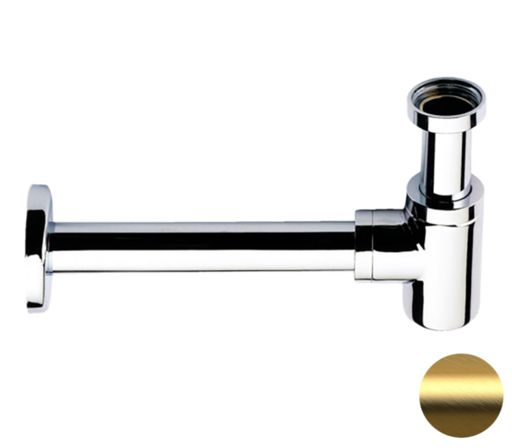 Сифон для раковины Remer 958BBG (золото матовое брашированное)