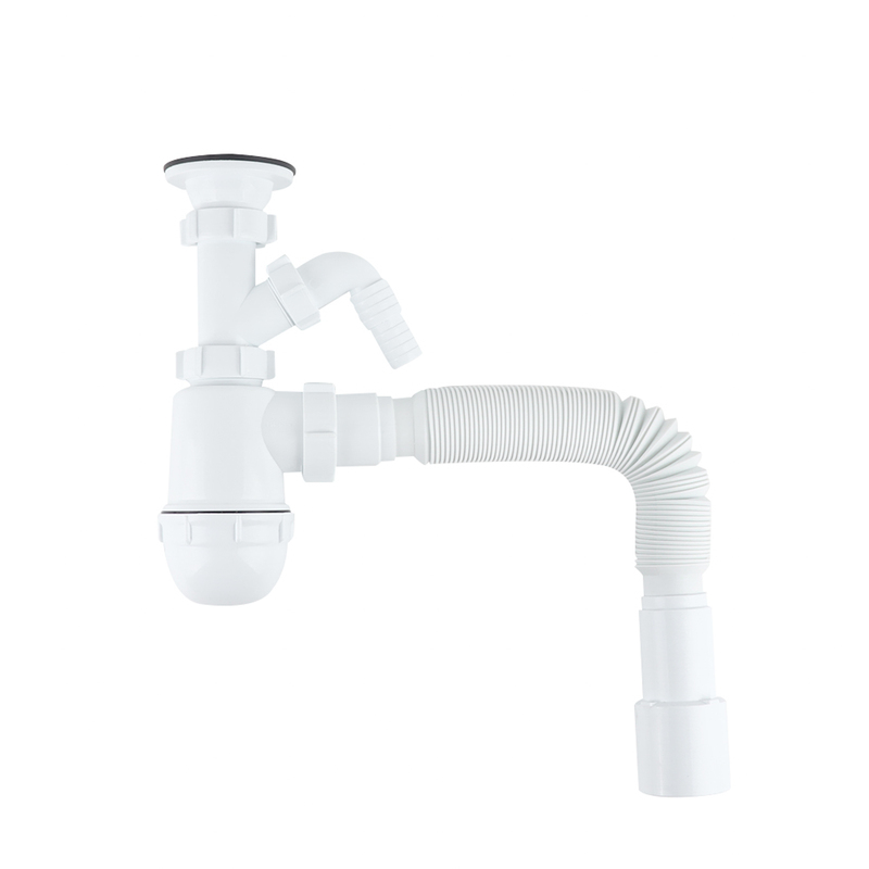 Сифон бутылочный для раковины IDDIS Optima Home 900AVG1010VD (белый)