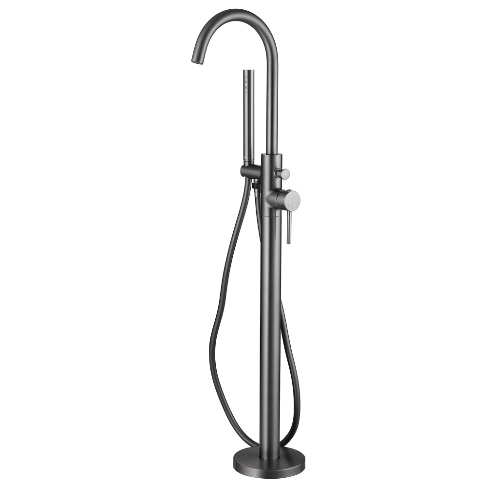 Смеситель напольный для ванны Abber Wasser Kreis AF8115NG (никель)
