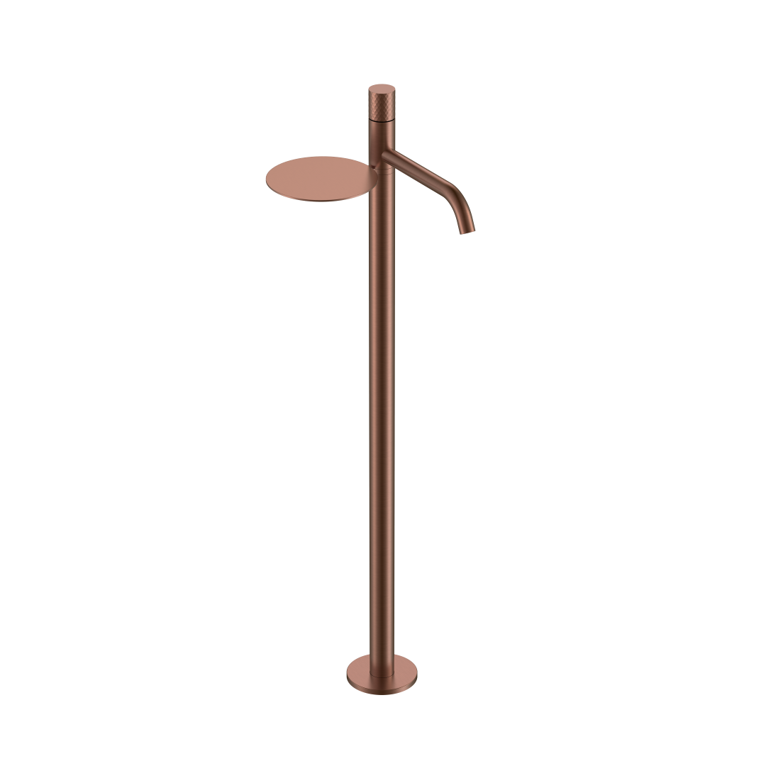 Смеситель напольный для ванны Boheme Stick 120-BRB (брашированная бронза)
