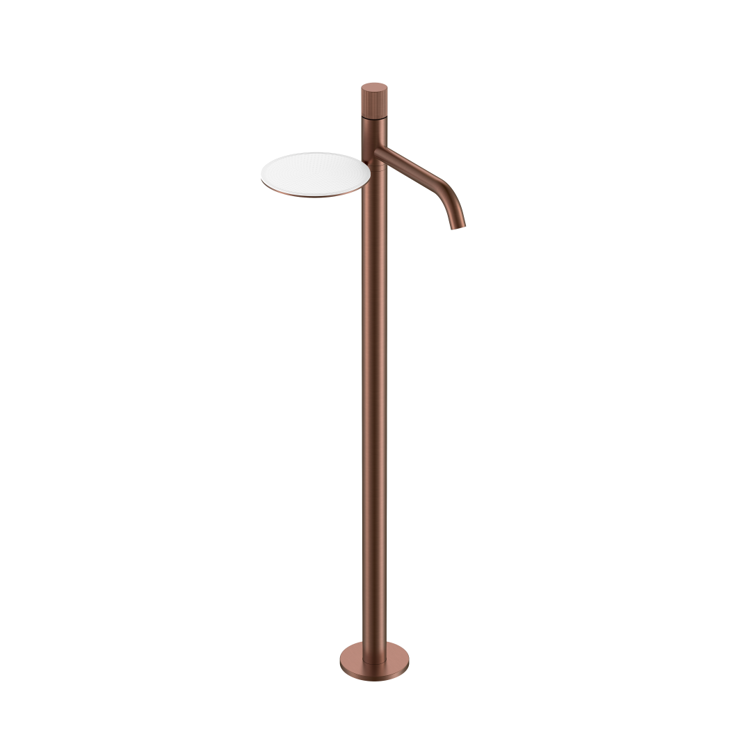 Смеситель напольный для ванны Boheme Stick 120-BRB.3 (брашированная бронза)
