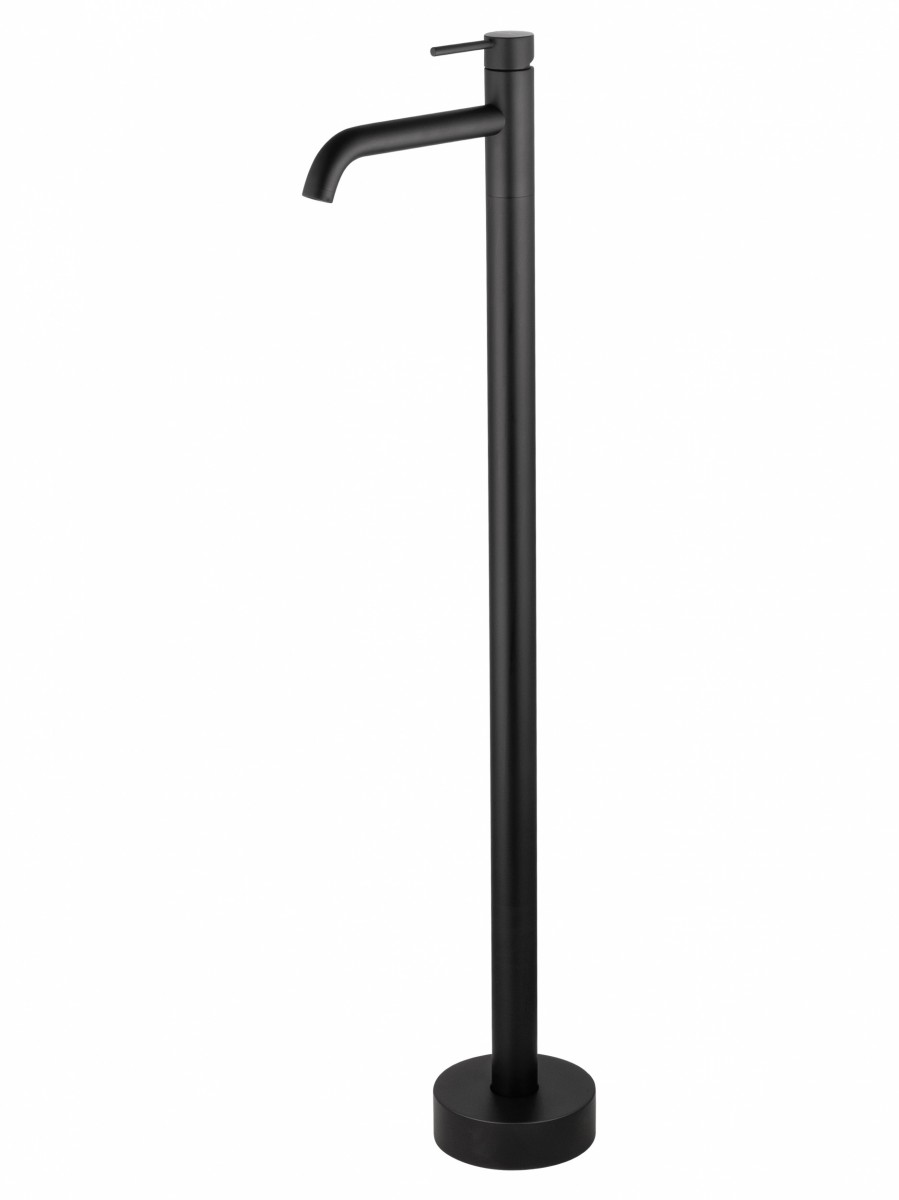 Смеситель напольный для ванны Wonzon & Woghand Stick WW-88649905-MB (чёрный матовый)