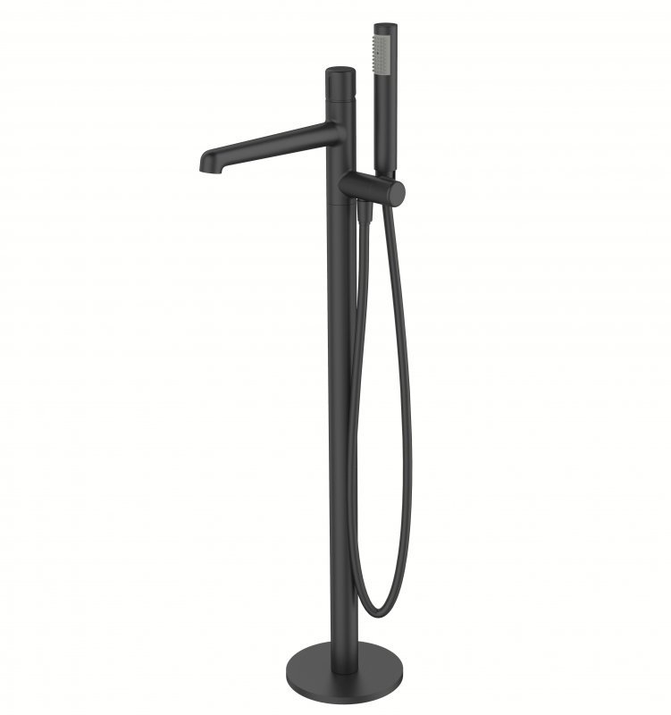 Смеситель напольный BelBagno UNO UNO-FMT-NERO (черный матовый)