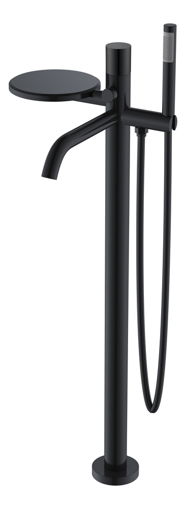 Смеситель напольный для ванны Boheme Stick 129-BB.2 (чёрный матовый)