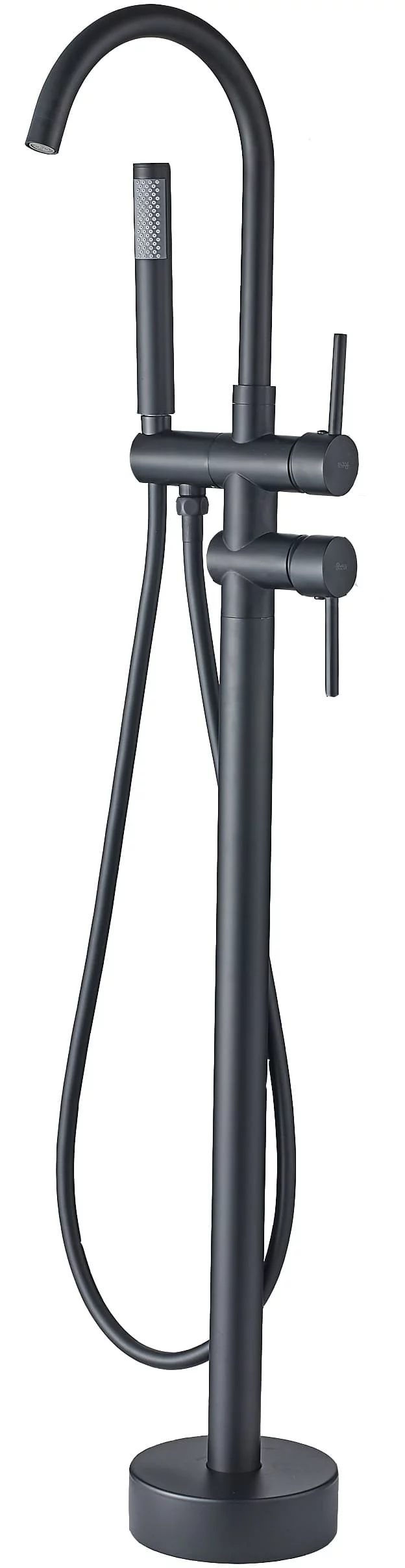 Смеситель напольный для ванны Rea Ortis REA-B0232 (чёрный матовый)
