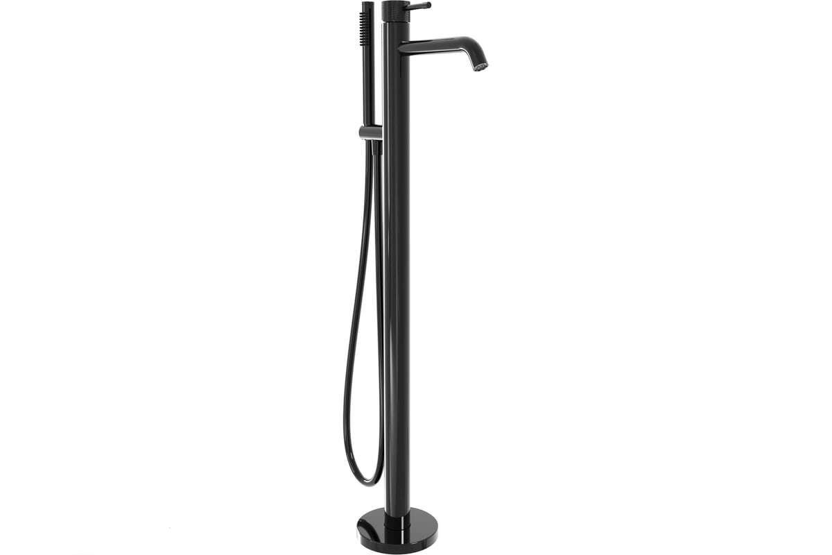 Смеситель напольный для ванны с душем Milleau Tissage ML0500BK.BD-GB (черный)