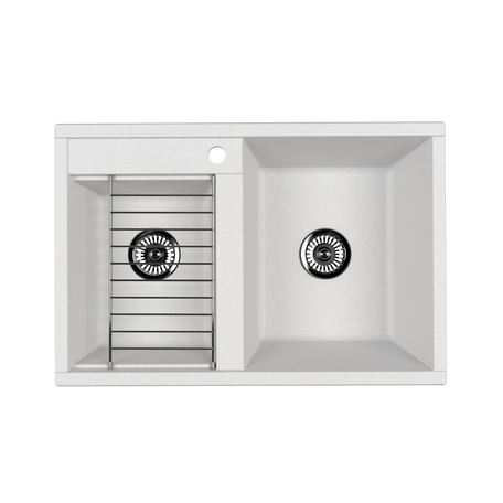 Мойка кухонная Aquaton Делия 78 DBL 2 780*520 мм (жемчуг)
