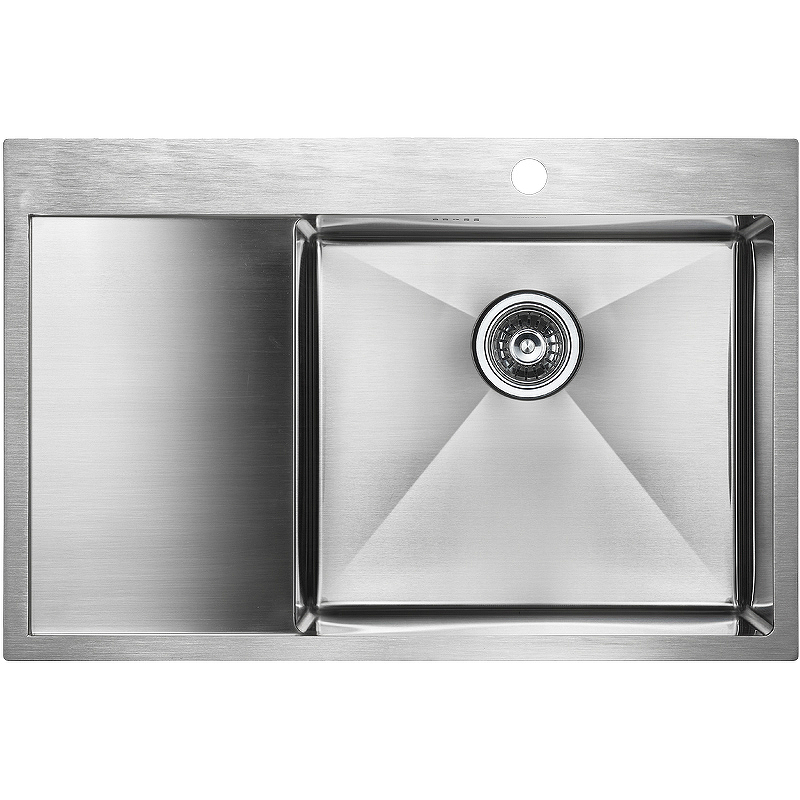 Мойка кухонная Paulmark Atlan PM217851-BSR 780*510 мм (брашированная сталь)
