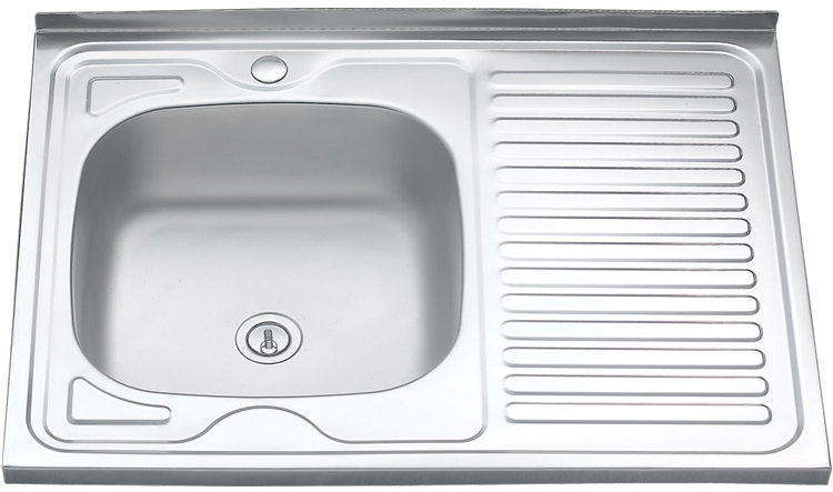 Мойка кухонная Melana  8060 L 800*600 мм  (нержавеющая сталь) 072 t L*20