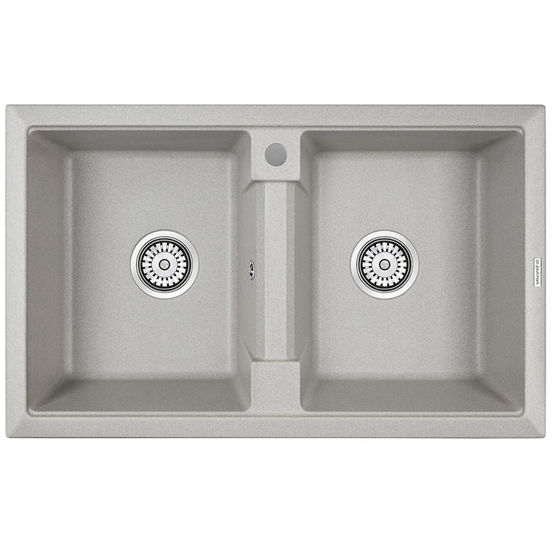 Мойка кухонная Paulmark Zwilling  PM238150-GR 810*500 мм (серый)