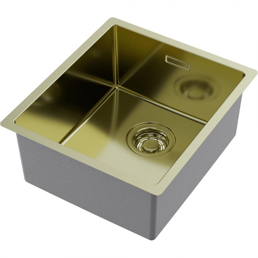 Кухонная мойка Omoikiri Tadzava 39-U/I LG 4993262 440*390 мм (светлое золото)