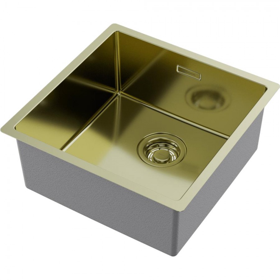 Кухонная мойка Omoikiri Tadzava 44-U/I ULTRA LG 4993264 440*440 мм (светлое золото)