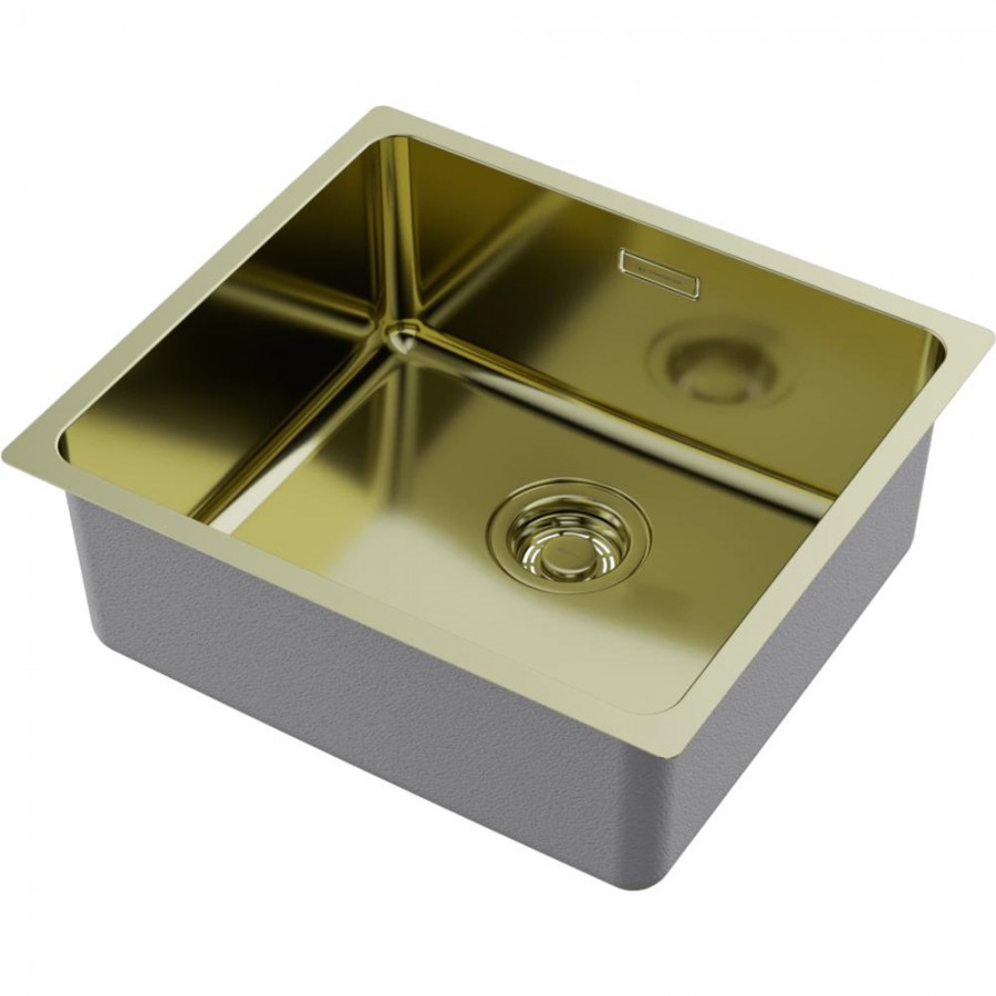 Кухонная мойка Omoikiri Tadzava 49-U/I LG 4993263 440*490 мм (светлое золото)
