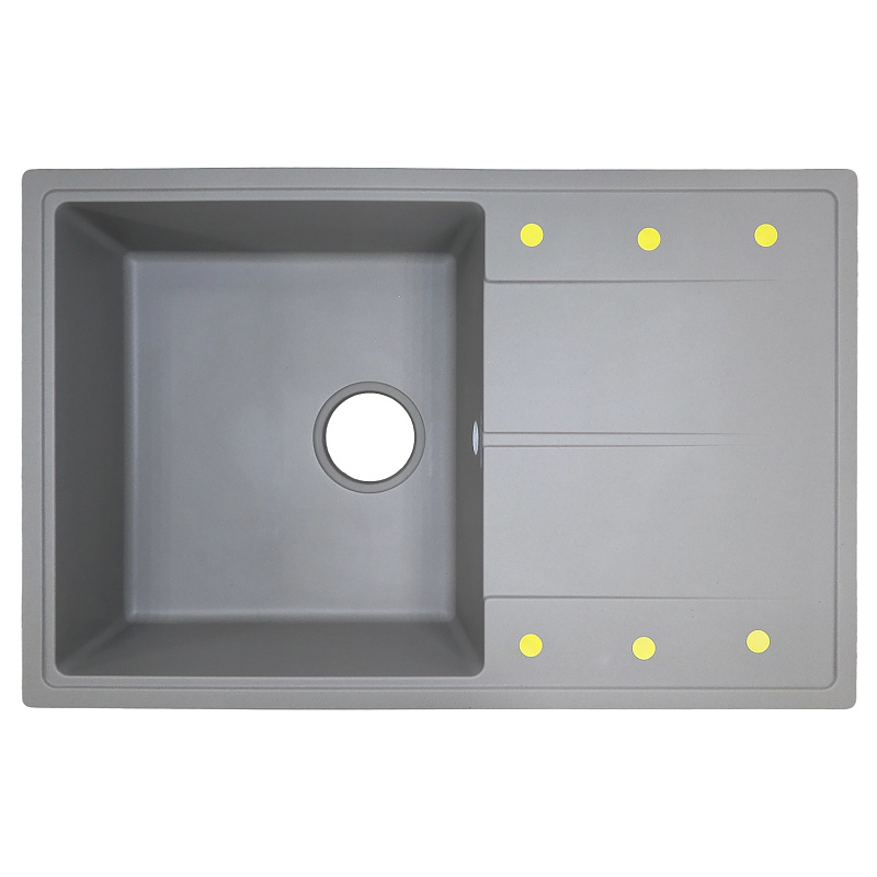 Кухонная мойка Azario Izmir CS00097683 740*480 мм (серый)