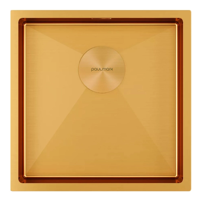 Кухонная мойка Paulmark Next PM214444-BG 440*440 мм (брашированное золото)