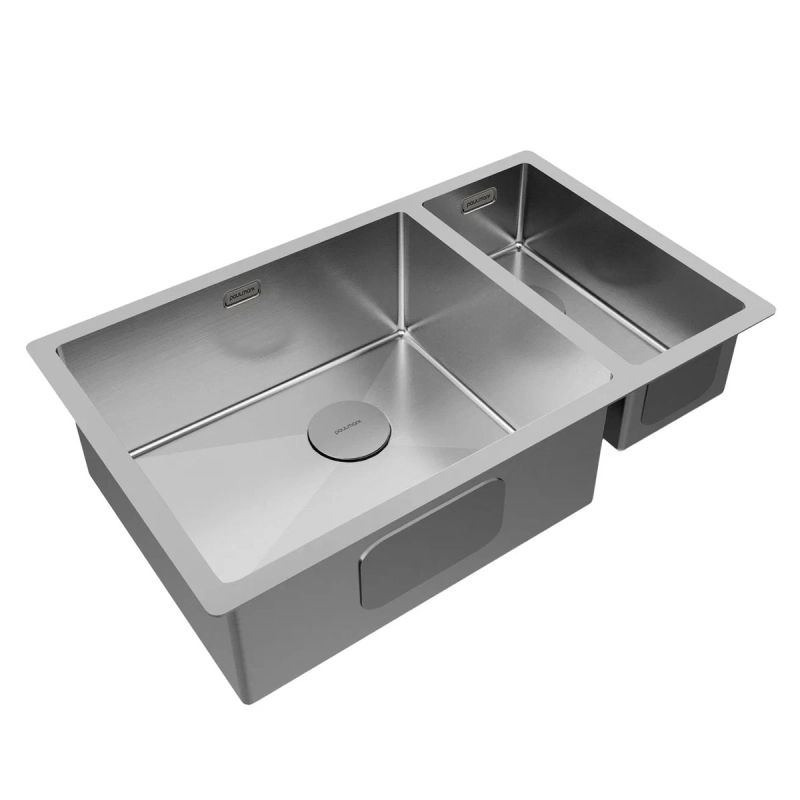 Кухонная мойка Paulmark Next PM226944-BSL 440*690 мм (брашированная сталь) L