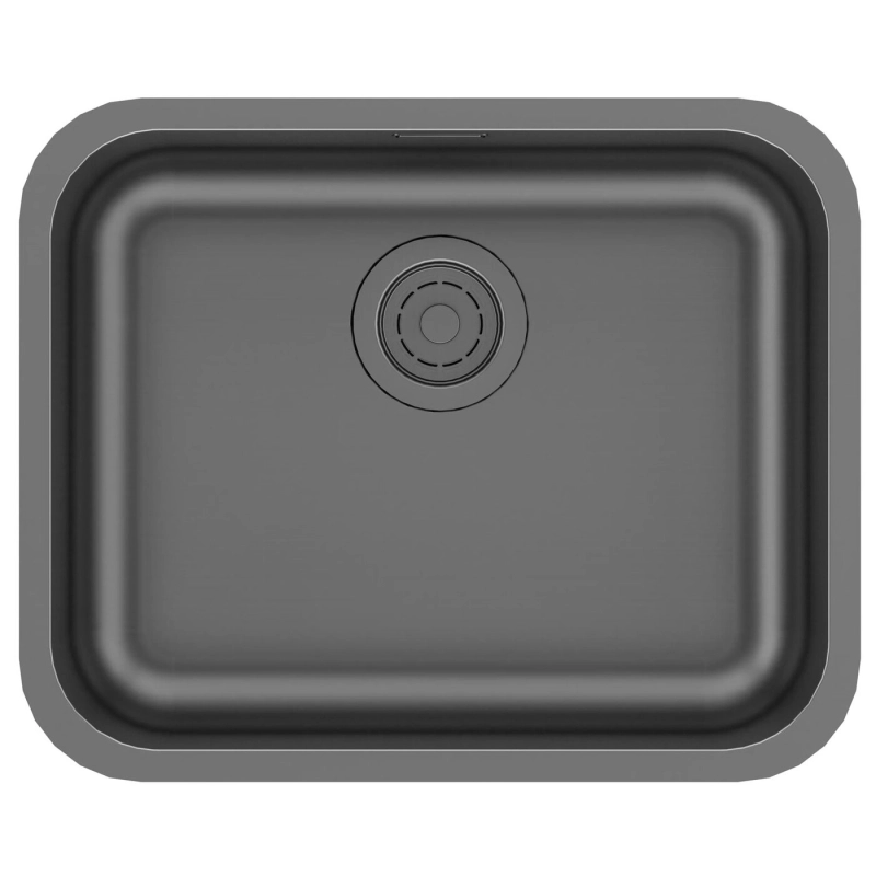 Кухонная мойка Paulmark Vello VE53-GM 430*530 мм (вороненая сталь)