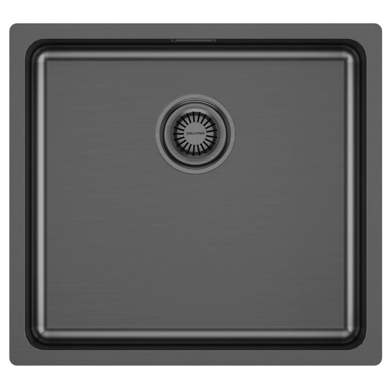 Кухонная мойка Paulmark Vista PM304844-GM 480*440 мм (вороненая сталь)