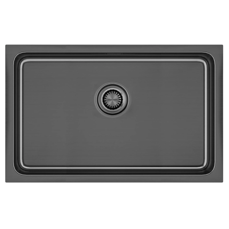Кухонная мойка Paulmark Vista PM307444-GM 740*440 мм (вороненая сталь)