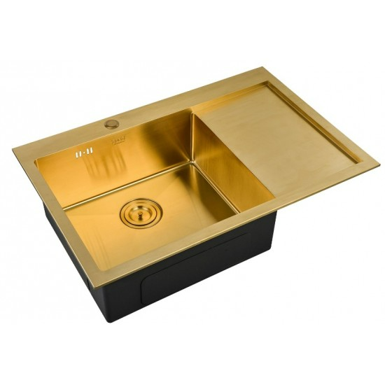Мойка кухонная SZR-7851-L BRONZE 780*510 мм L (бронза)
