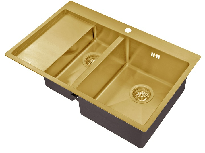 Мойка кухонная Zorg SZR 5178-2-R BRONZE 780*510 мм R (бронза)