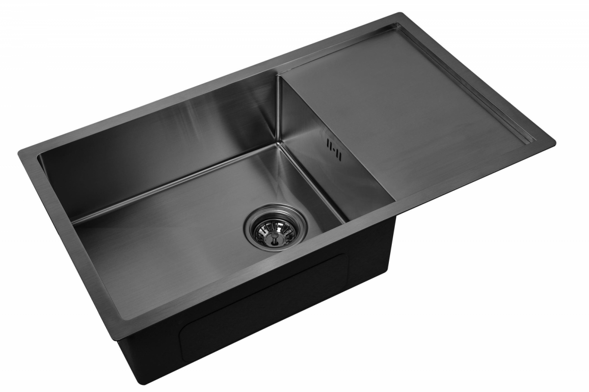 Мойка кухонная Zorg PVD 7844 GRAFIT 780*440 мм L (графит)