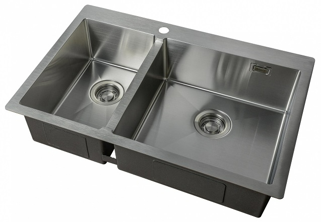 Мойка кухонная Zorg ZL R 780-2-510-R 780*510 мм (cталь)