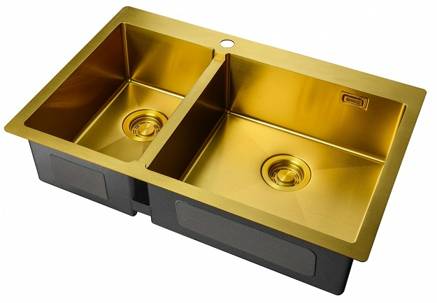 Мойка кухонная Zorg ZL R 780-2-510-R BRONZE 780*510 мм (бронза)