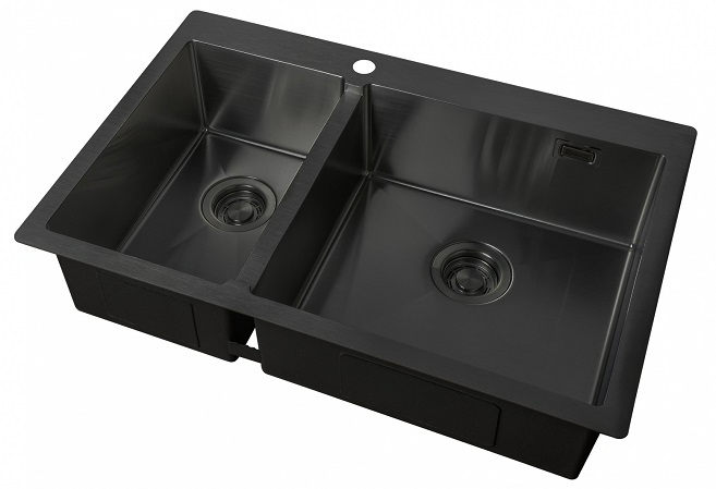 Мойка кухонная Zorg ZL R 780-2-510-R GRAFIT 780*510 мм (графит)