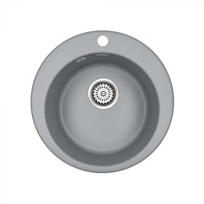 Мойка кухонная Paulmark Gelegen PM404800-GRM 480*480 мм (серый металлик)