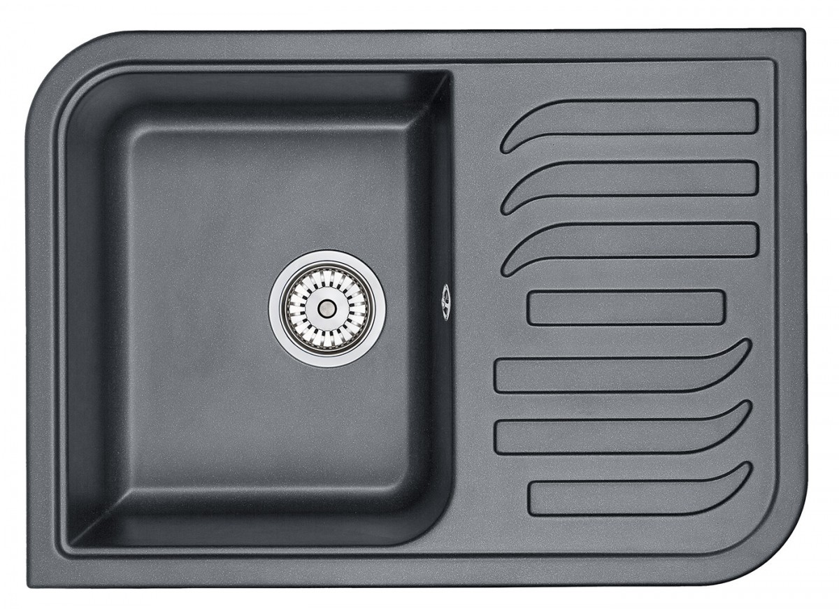 Кухонная мойка Granula GR-7001 700*500 мм (шварц)
