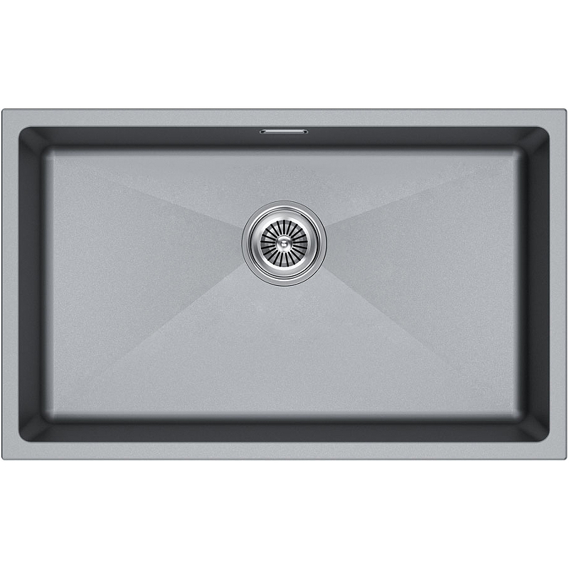 Кухонная мойка Paulmark Lumi 74 UNI LU74-GRM 740*460 мм (серый металлик)