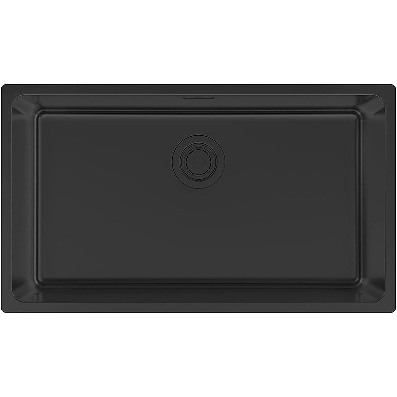 Кухонная мойка Paulmark Yuni 76 Uni YU76-MBN 760*440 мм (чёрный матовый)