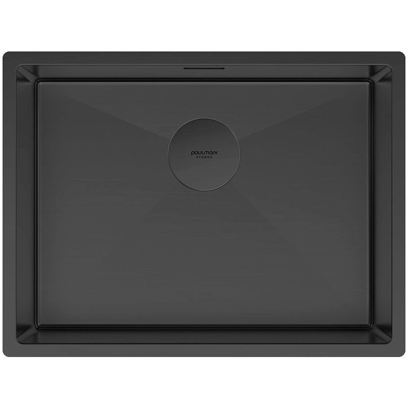 Кухонная мойка Paulmark Next 58 Uni PM215844-MBN 580*440 мм (чёрный матовый)