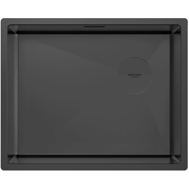 Кухонная мойка Paulmark Next-Skew 54 Uni PM885444-MBN 540*440 мм (чёрный матовый)