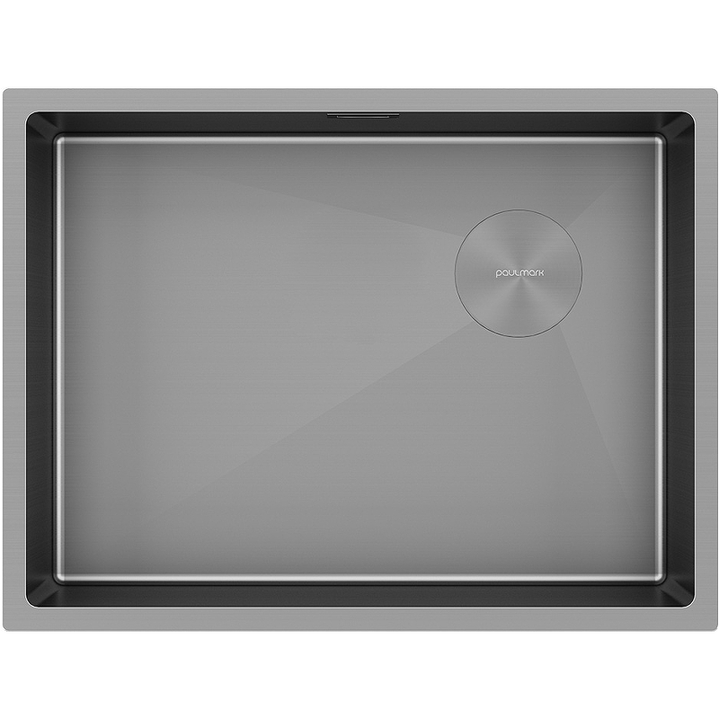 Кухонная мойка Paulmark Next-Skew 58 Uni PM885844-MG 580*440 мм (серый матовый)