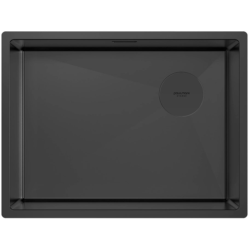 Кухонная мойка Paulmark Next-Skew 58 Uni PM885844-MBN 580*440 мм (чёрный матовый)