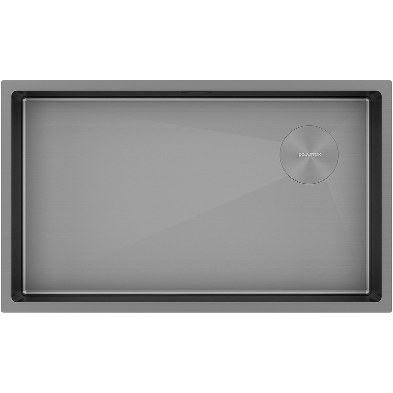 Кухонная мойка Paulmark Next-Skew 74 Uni PM887444-MG 740*440 мм (серый матовый)
