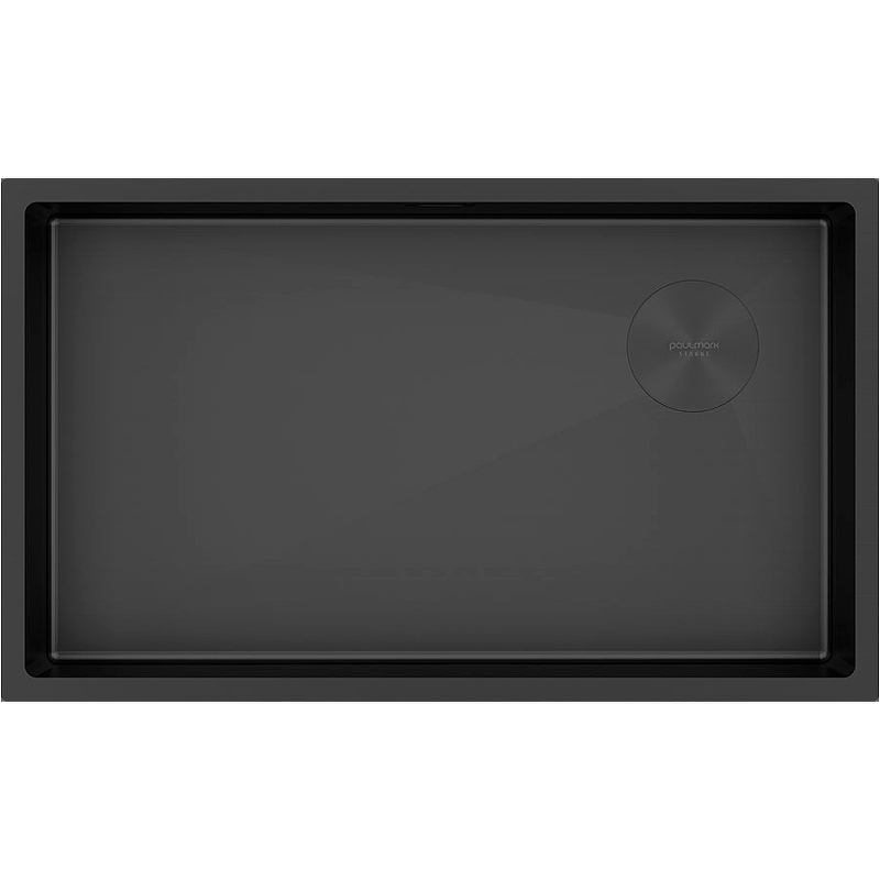 Кухонная мойка Paulmark Next-Skew 74 Uni PM887444-MBN 740*440 мм (чёрный матовый)