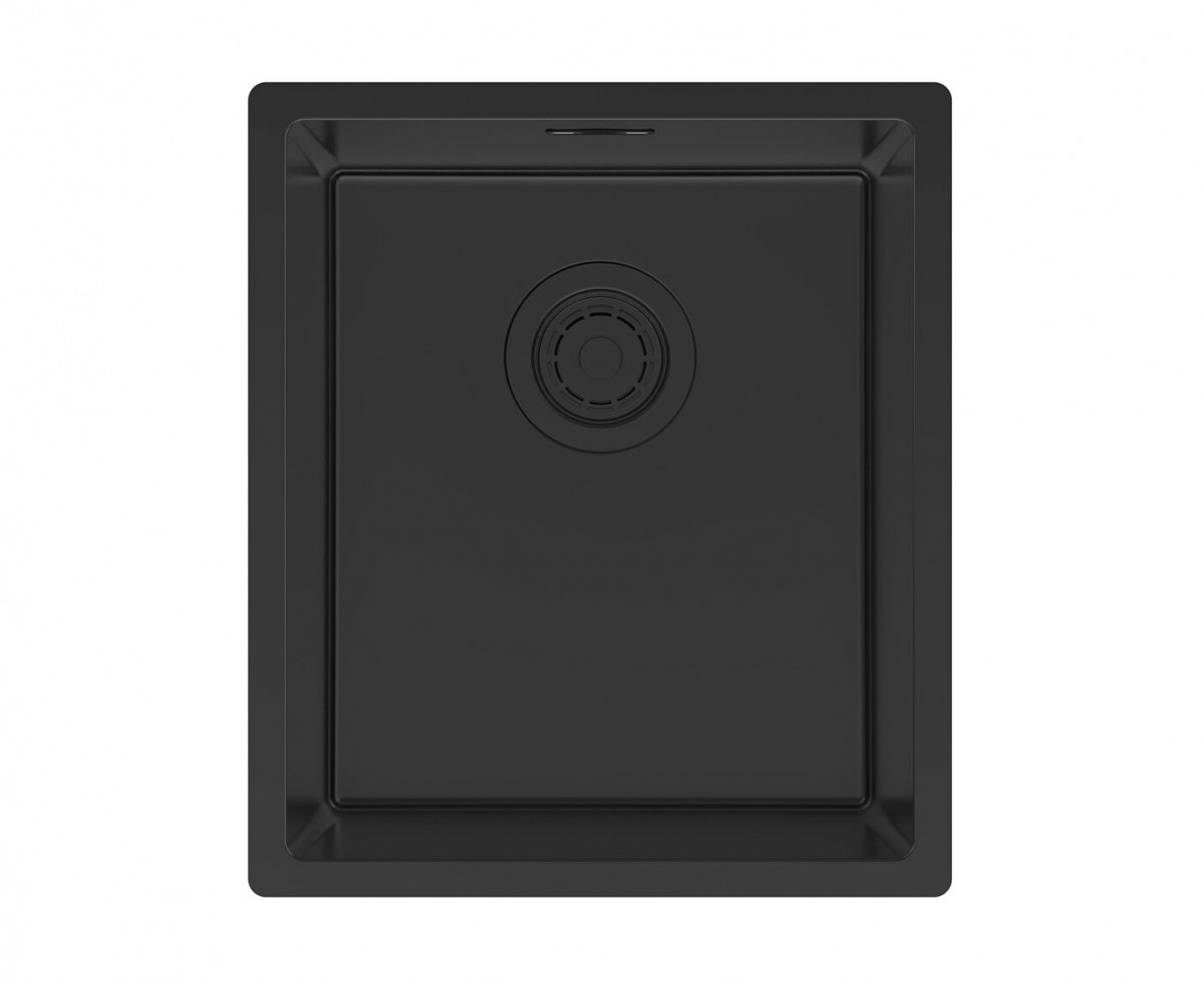 Кухонная мойка Paulmark Lassan 38 Uni LA38-MBN 380*440 мм (чёрный матовый)