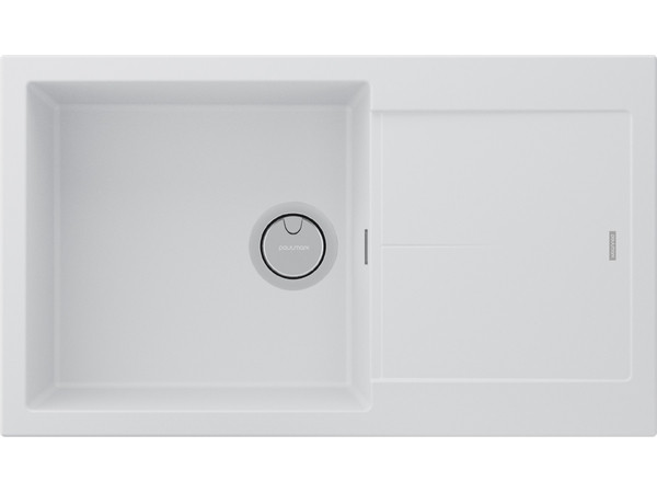 Кухонная мойка Paulmark Extensio 86 PM988650-WH 860*500 мм (белый)