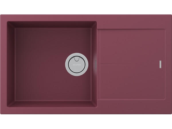 Кухонная мойка Paulmark Extensio 86 PM988650-ME 860*500 мм (красный)