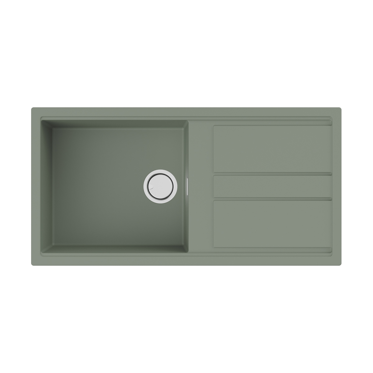 Кухонная мойка Omoikiri Kitagawa 100-WG 4993251 1000*510 мм (зелёный)