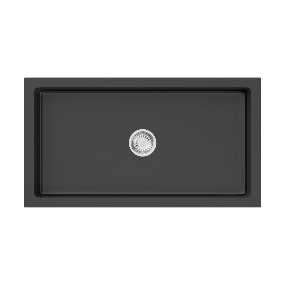Кухонная мойка Omoikiri Mikura 76-BL 4997075 760*460 мм (чёрный)