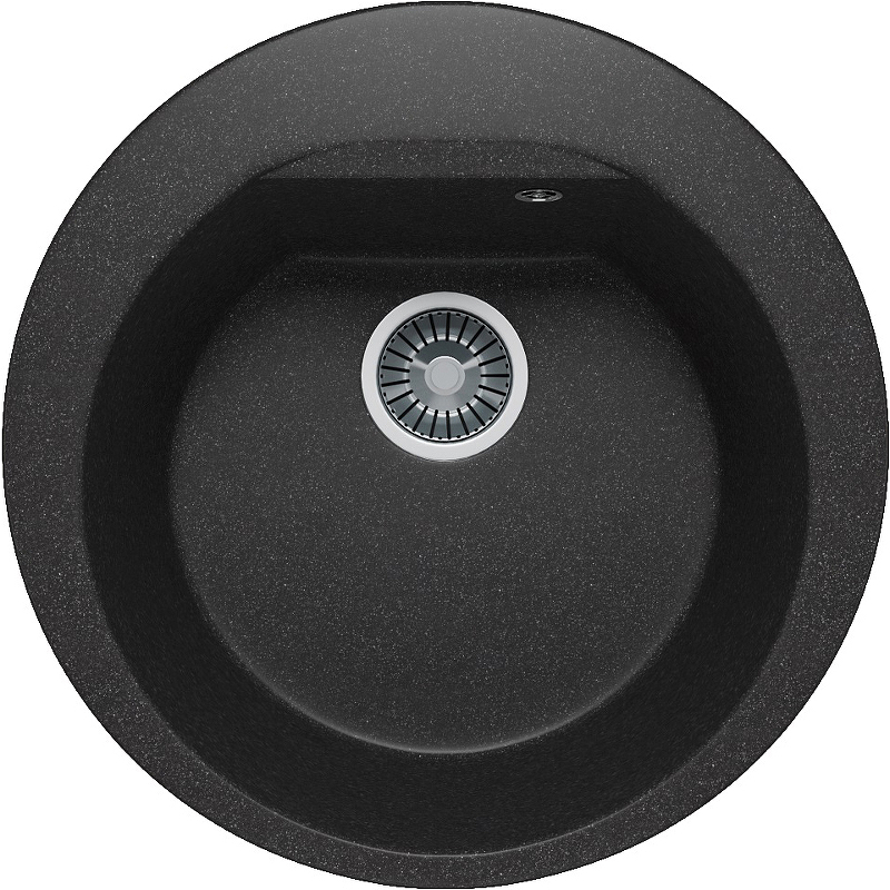 Мойка кухонная  Polygran Atol-460 460*460 мм (чёрный)