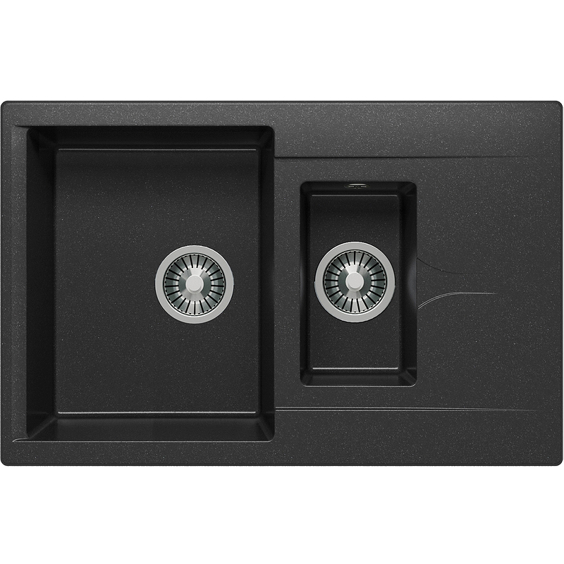 Мойка кухонная Polygran Brig-770 770*500 мм (черный)