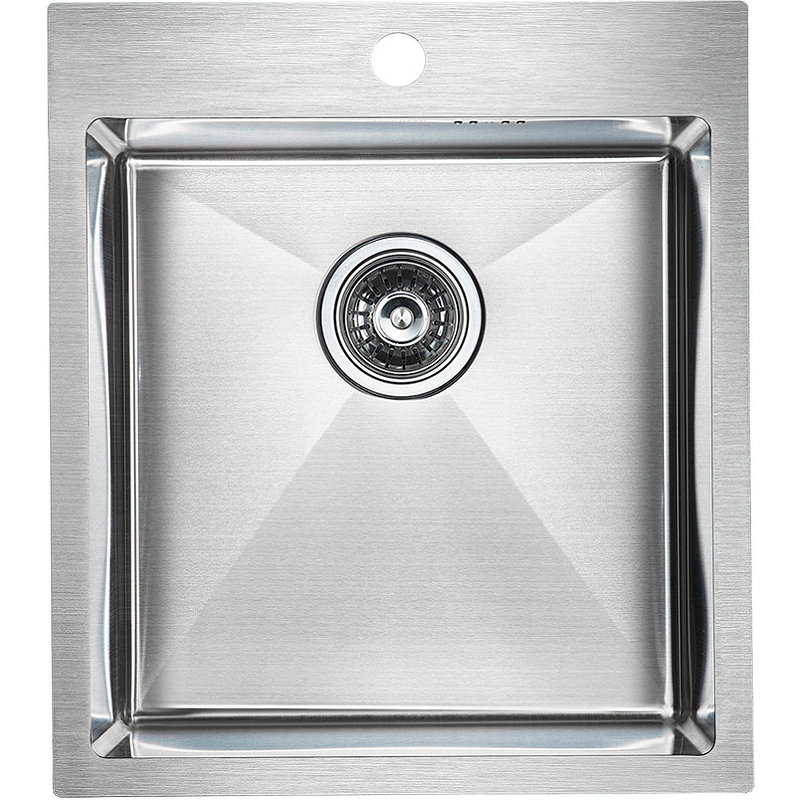 Мойка кухонная Paulmark Favor PM214551-BS 450*510 мм (брашированная сталь)